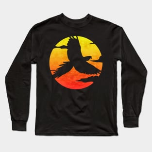 Parrot At Sunset Long Sleeve T-Shirt